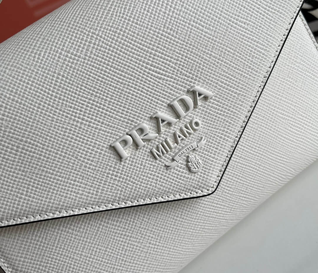 Prada Lettering Logo Tote Bag