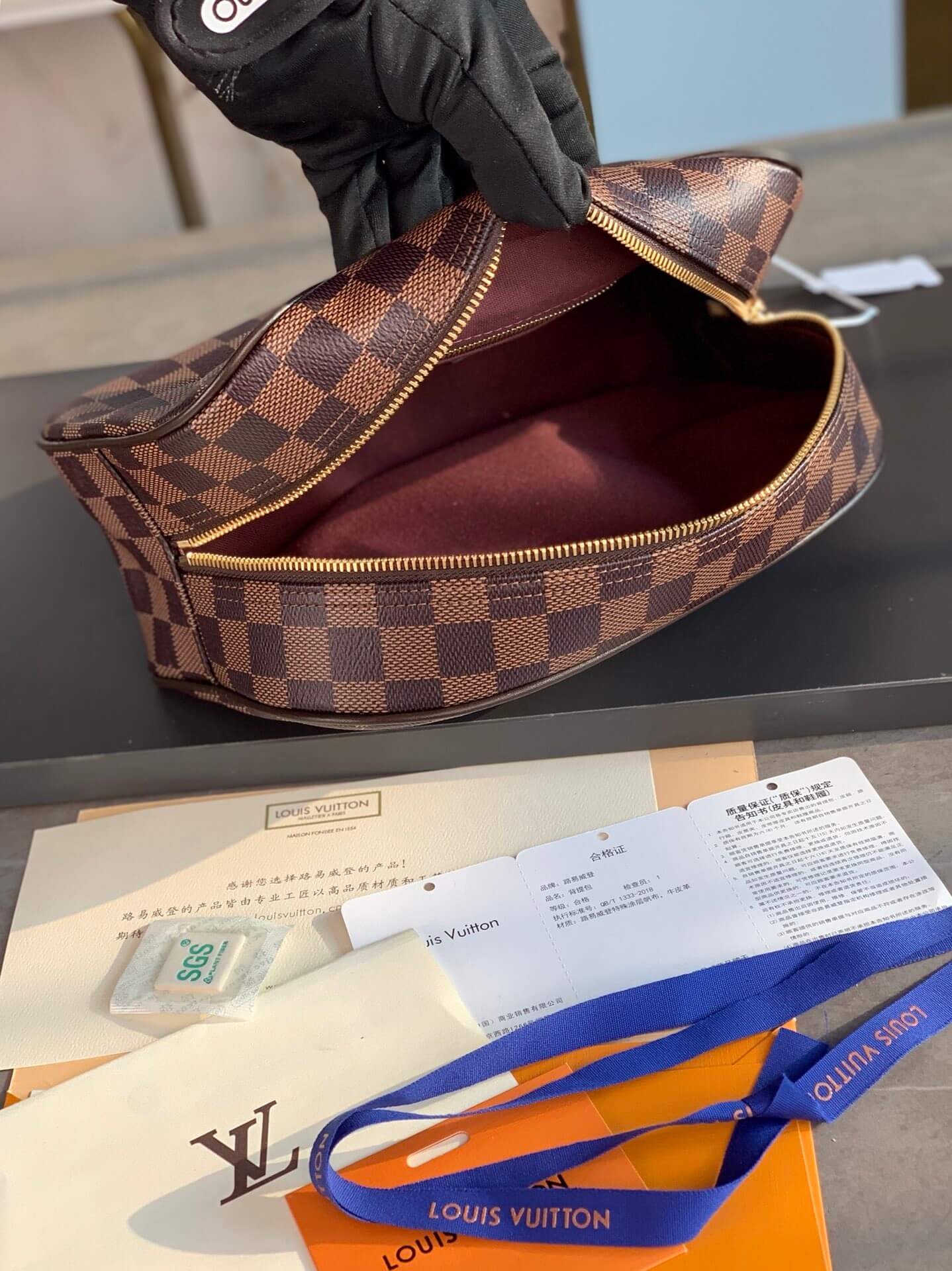 LV Damier Canvas Toilet Bag
