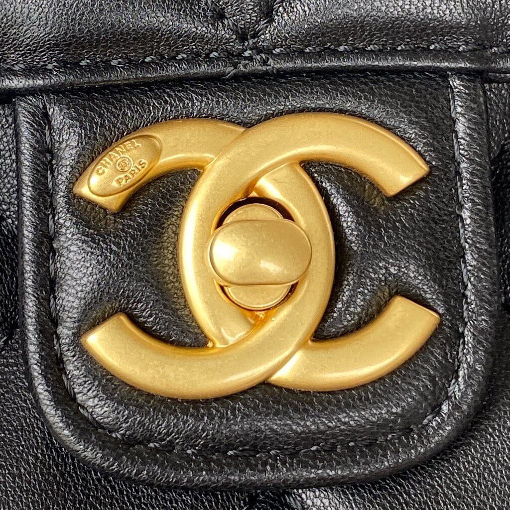 Chanel Retro Black Gold Mini Bag
