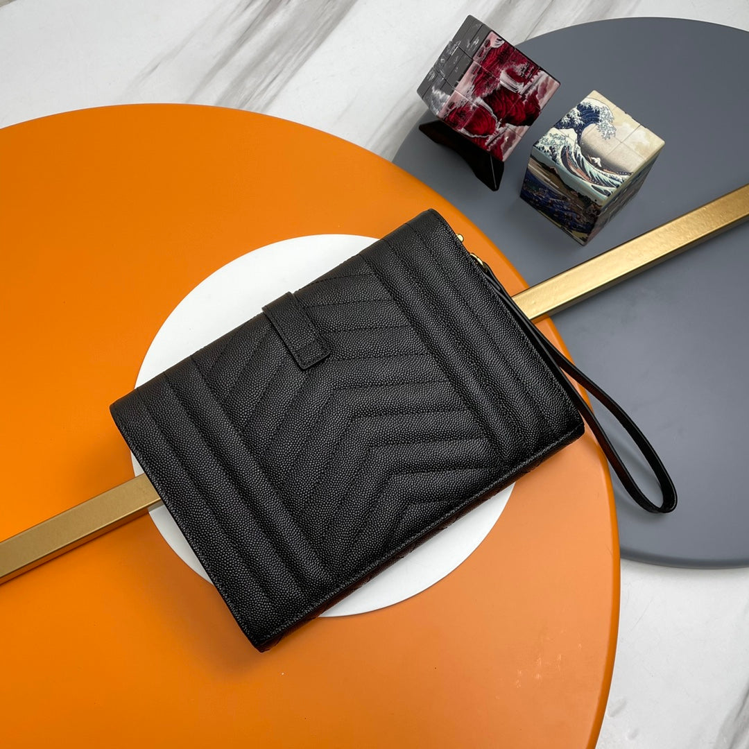YSL Caviar Clutch New Arrival