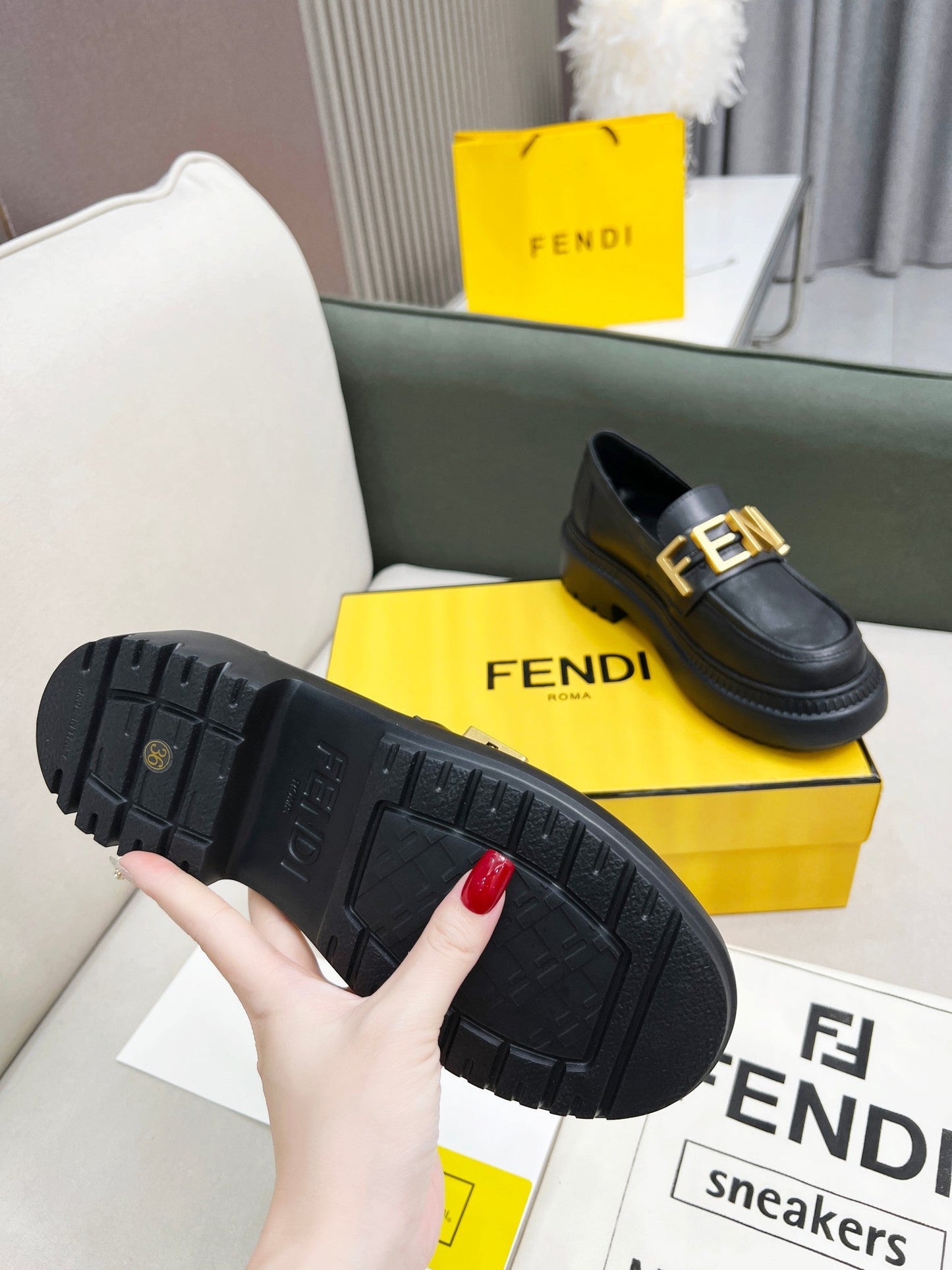 FENDI New Thick-Soled Martin Boots