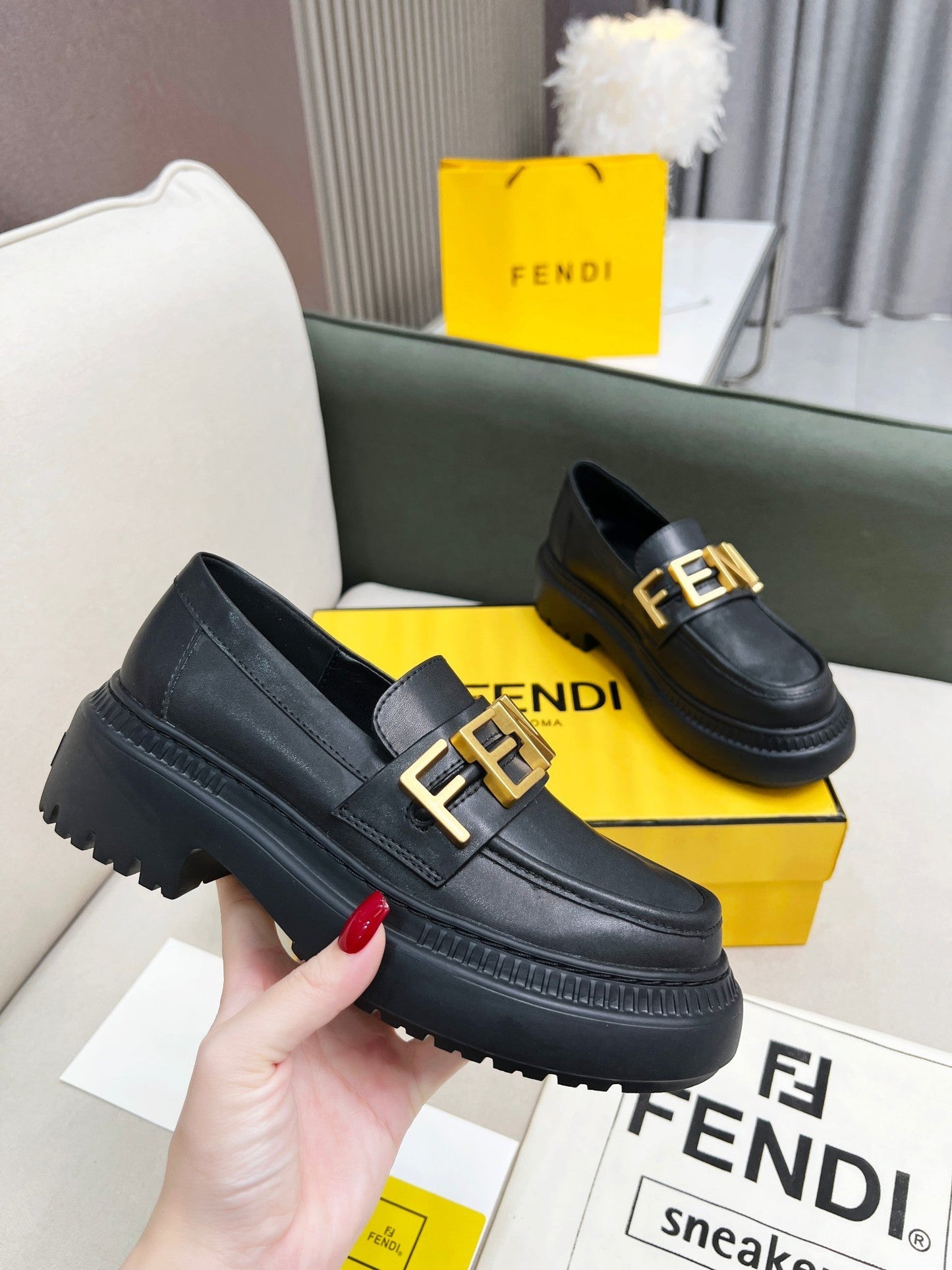 FENDI New Thick-Soled Martin Boots