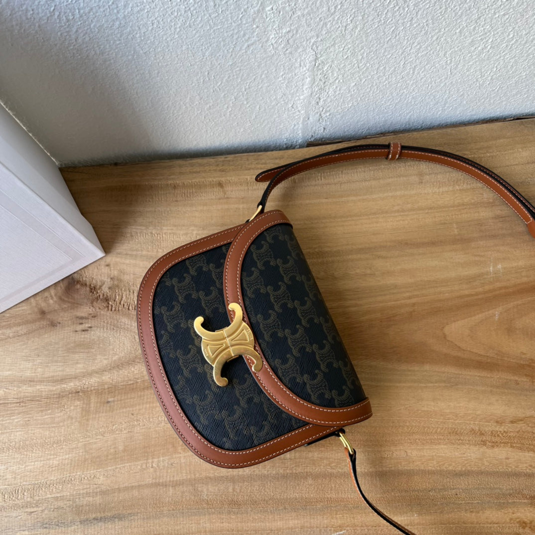 Celine Triomphe Saddle Bag