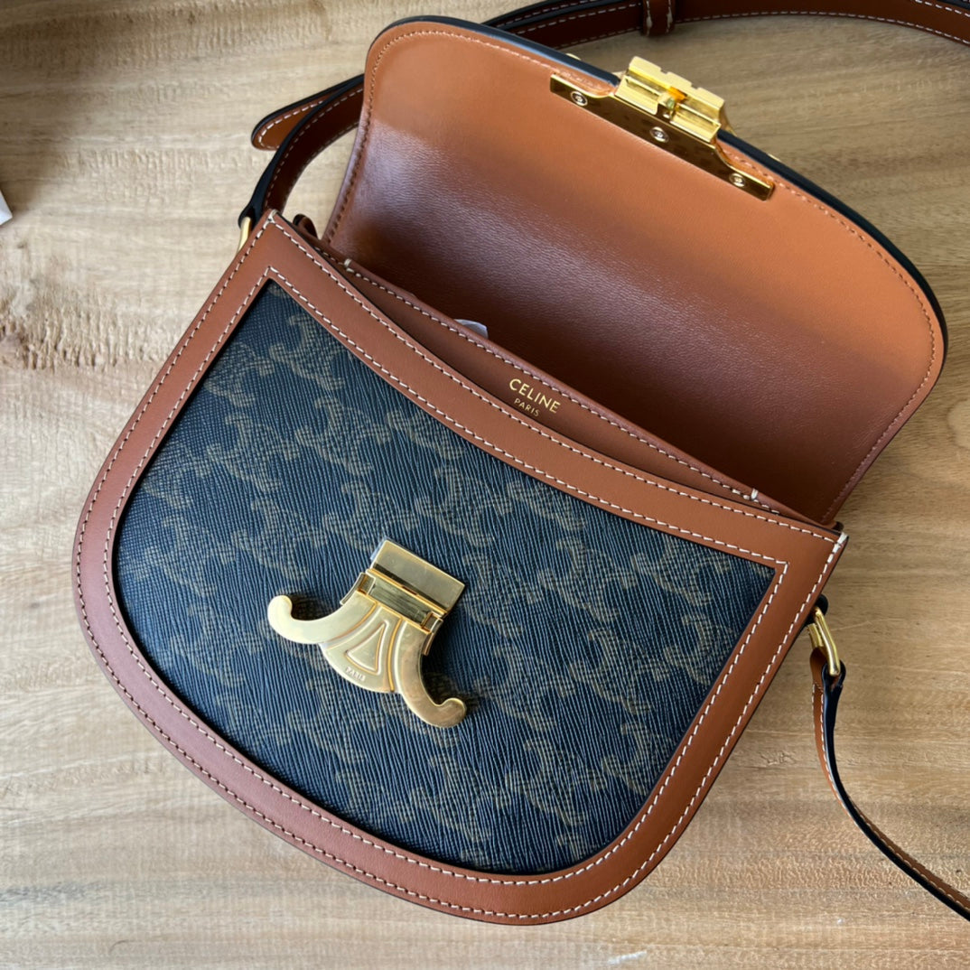 Celine Triomphe Saddle Bag