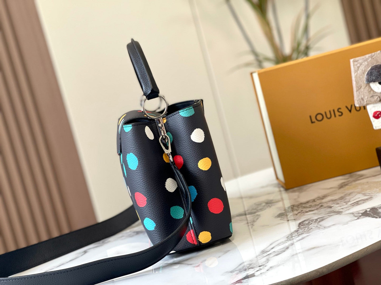 LV Capucines Polka Dot Bag