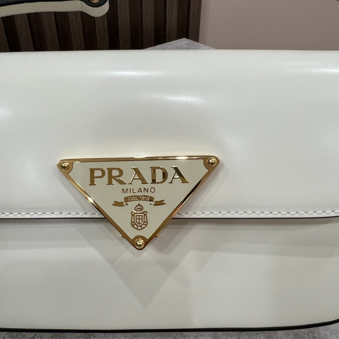 Prada Embleme Saffiano Shoulder Bag