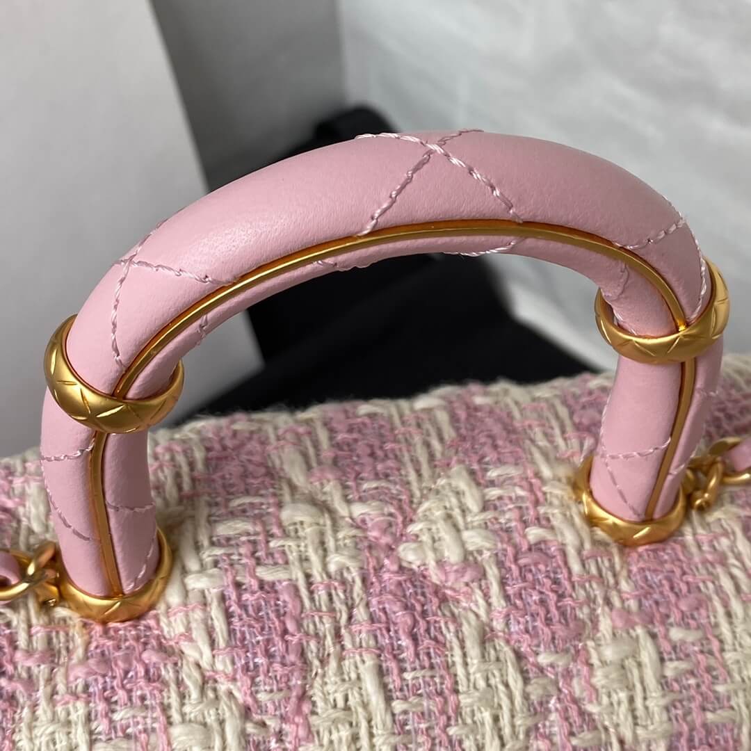 Chanel Matelasse 2 Way Top Handle Chain Bag
