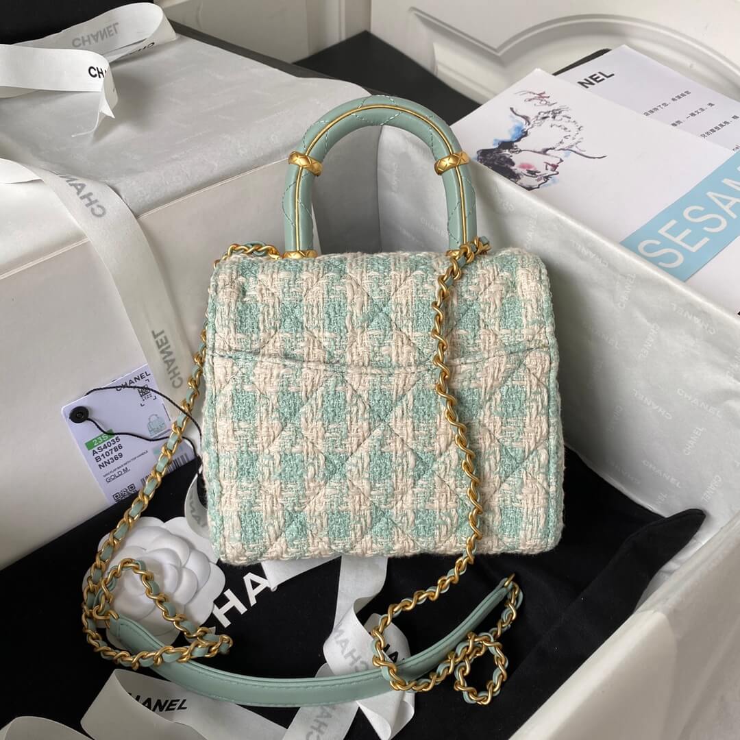 Chanel Matelasse 2 Way Top Handle Chain Bag