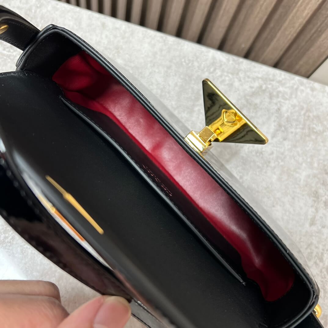 Prada Embleme Saffiano Shoulder Bag