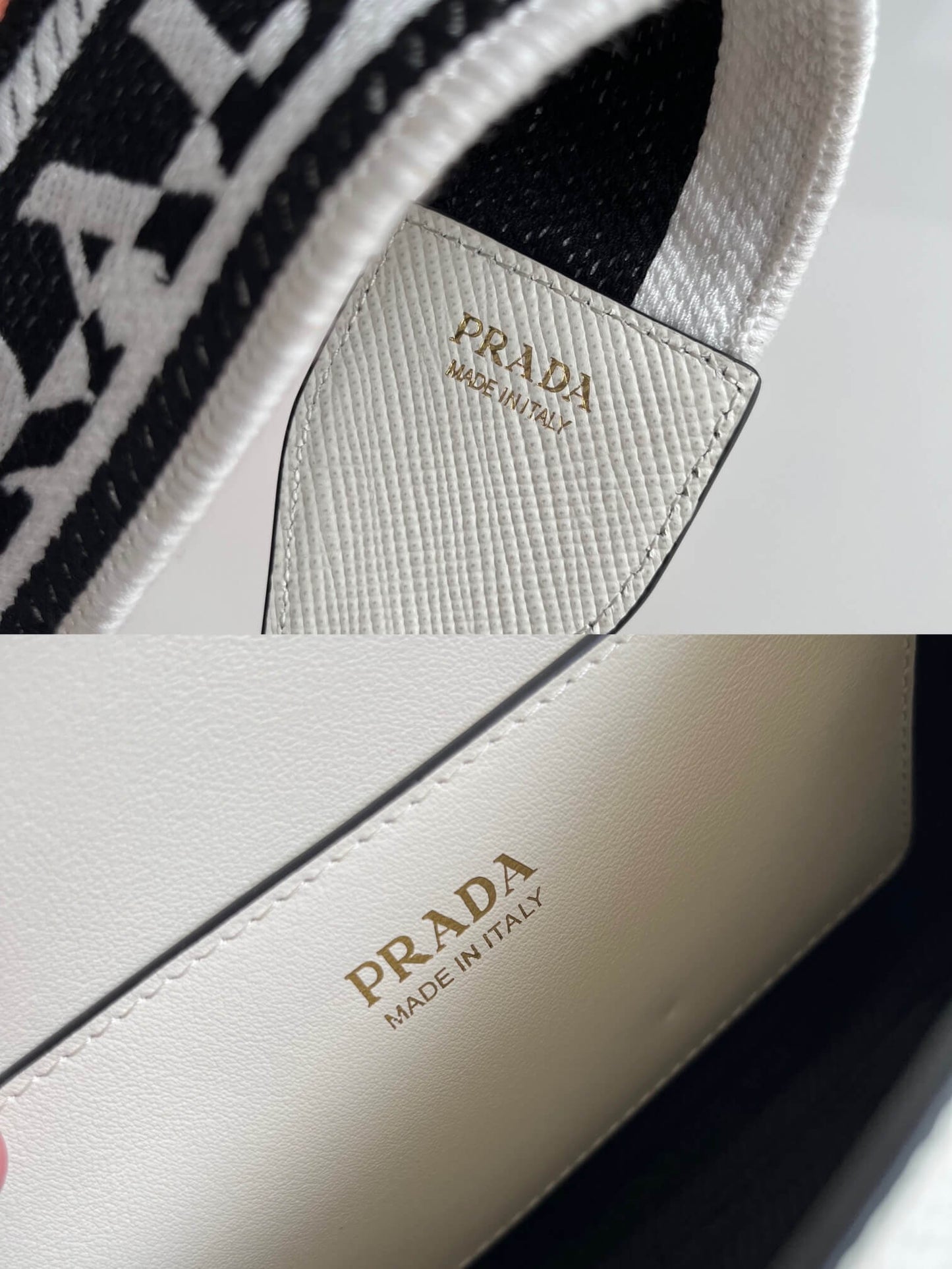 Prada Lettering Logo Tote Bag