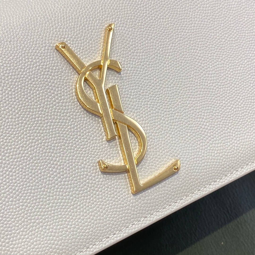 YSL Kate White Bag Gold Hardware