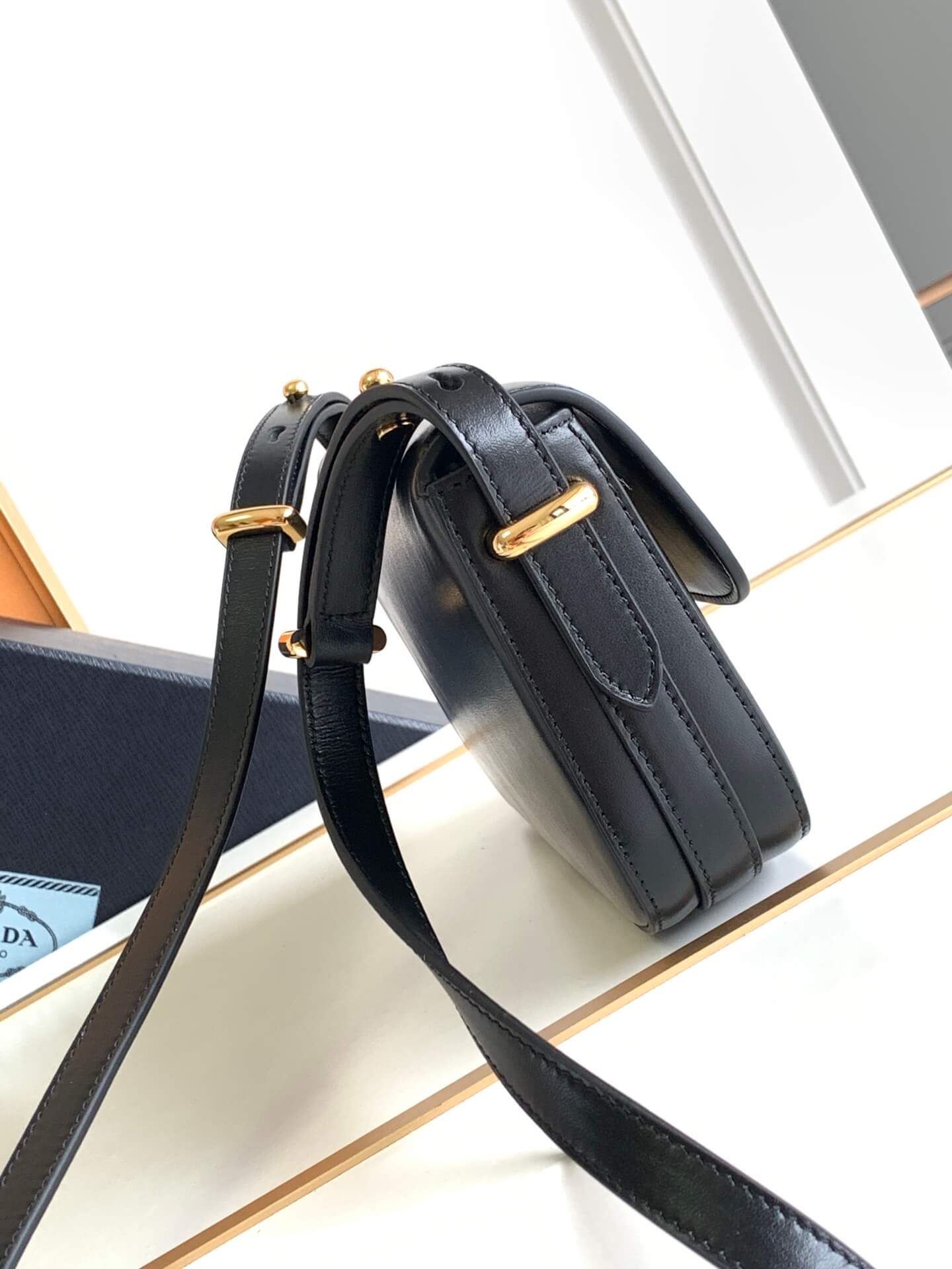 Prada Embleme Saffiano Shoulder Bag