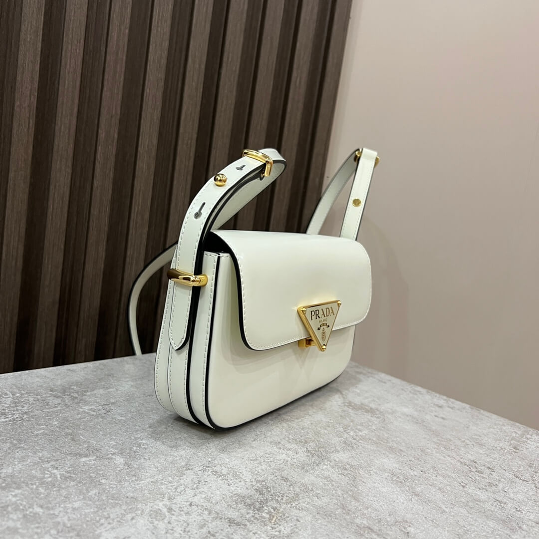 Prada Embleme Saffiano Shoulder Bag