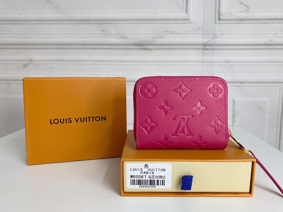 LV Zipper Compact Purse Wallets