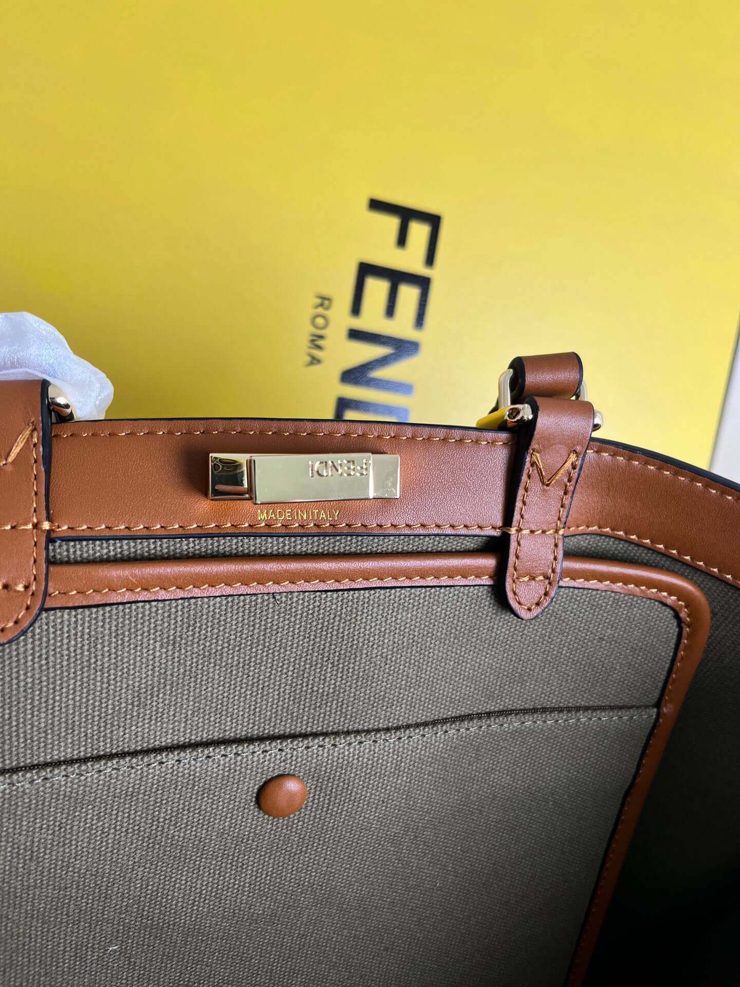 Fendi X-tote Bag In Canvas Bag
