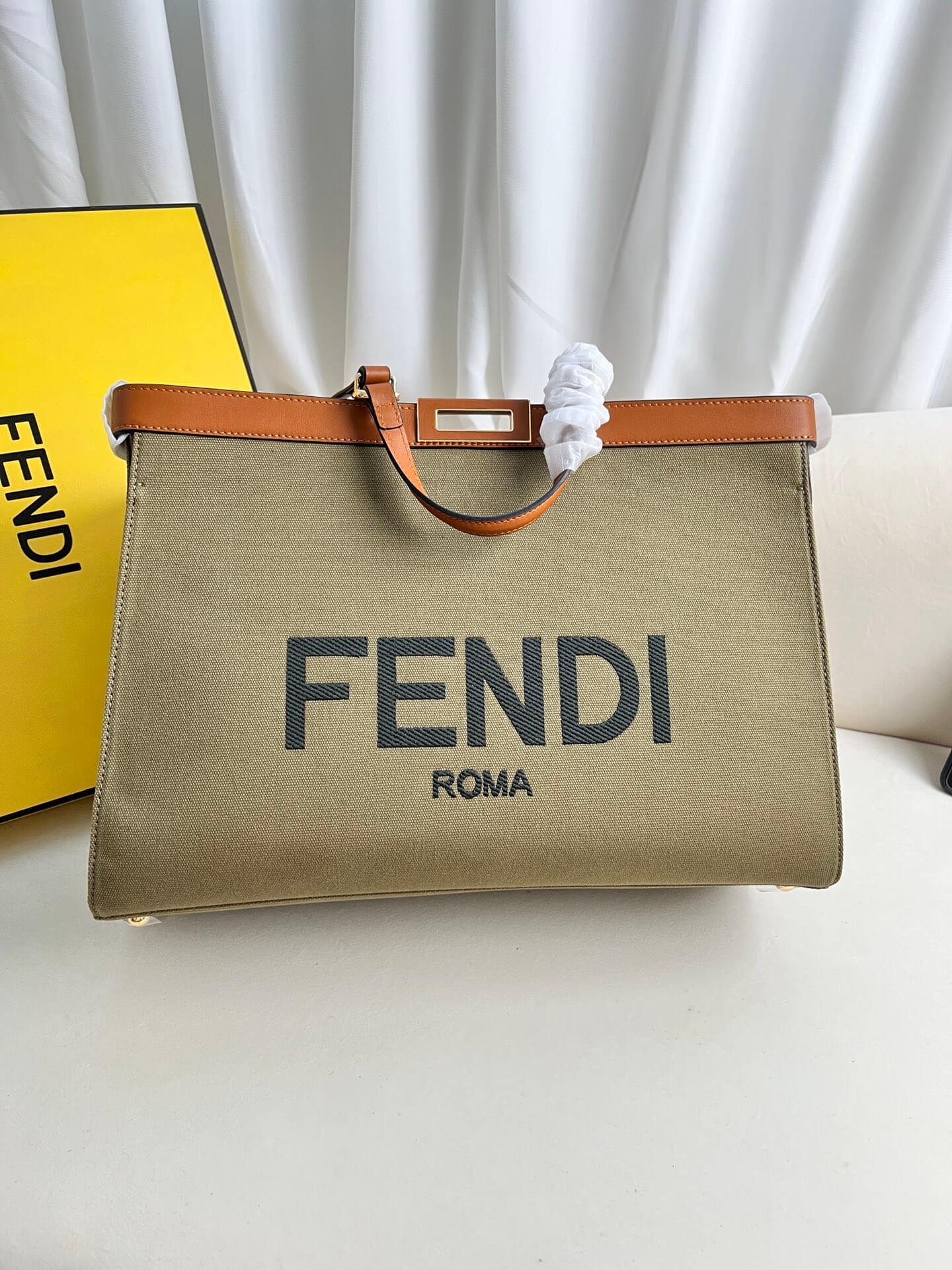 Fendi X-tote Bag In Canvas Bag