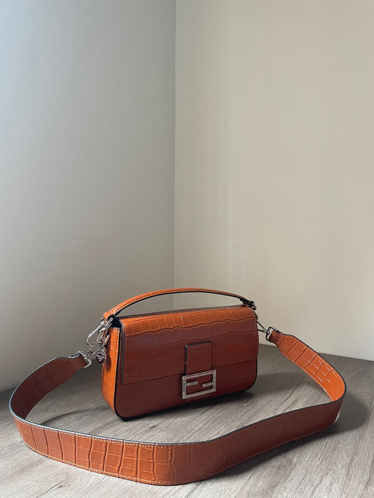 Fendi Baguette Continental Neon Bag