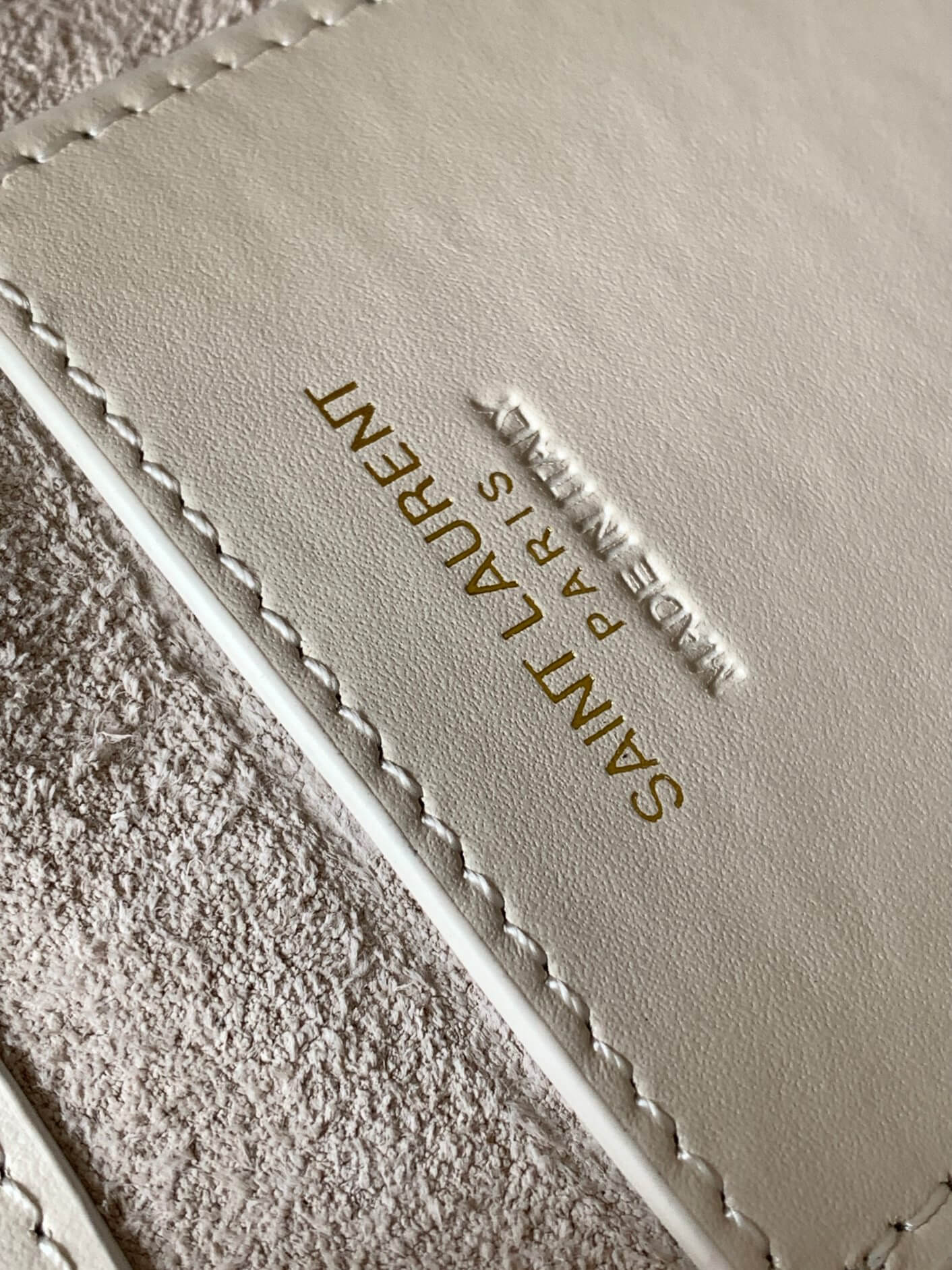 YSL Le 5 À 7 Mini White Bag