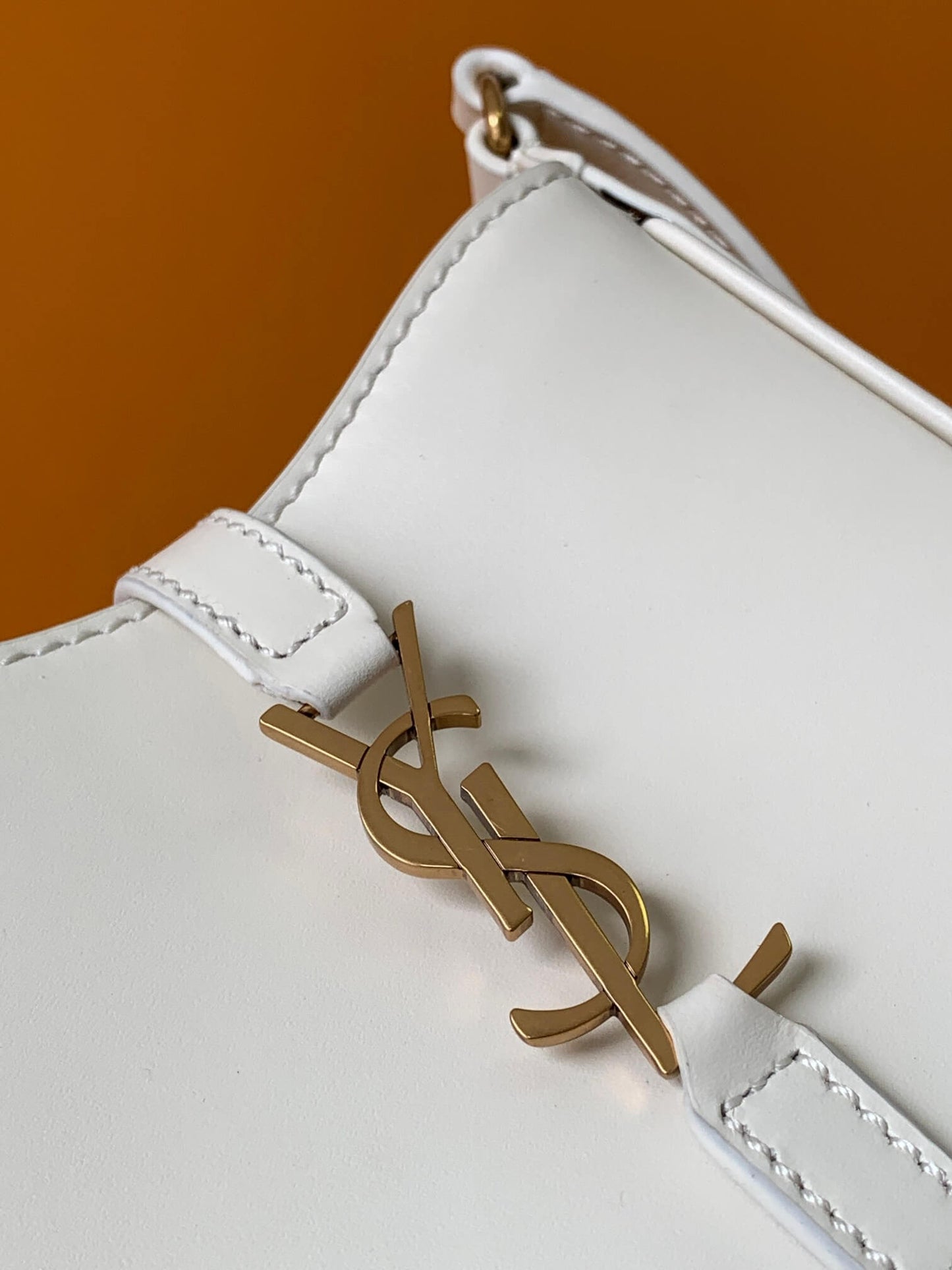 YSL Le 5 À 7 Mini White Bag