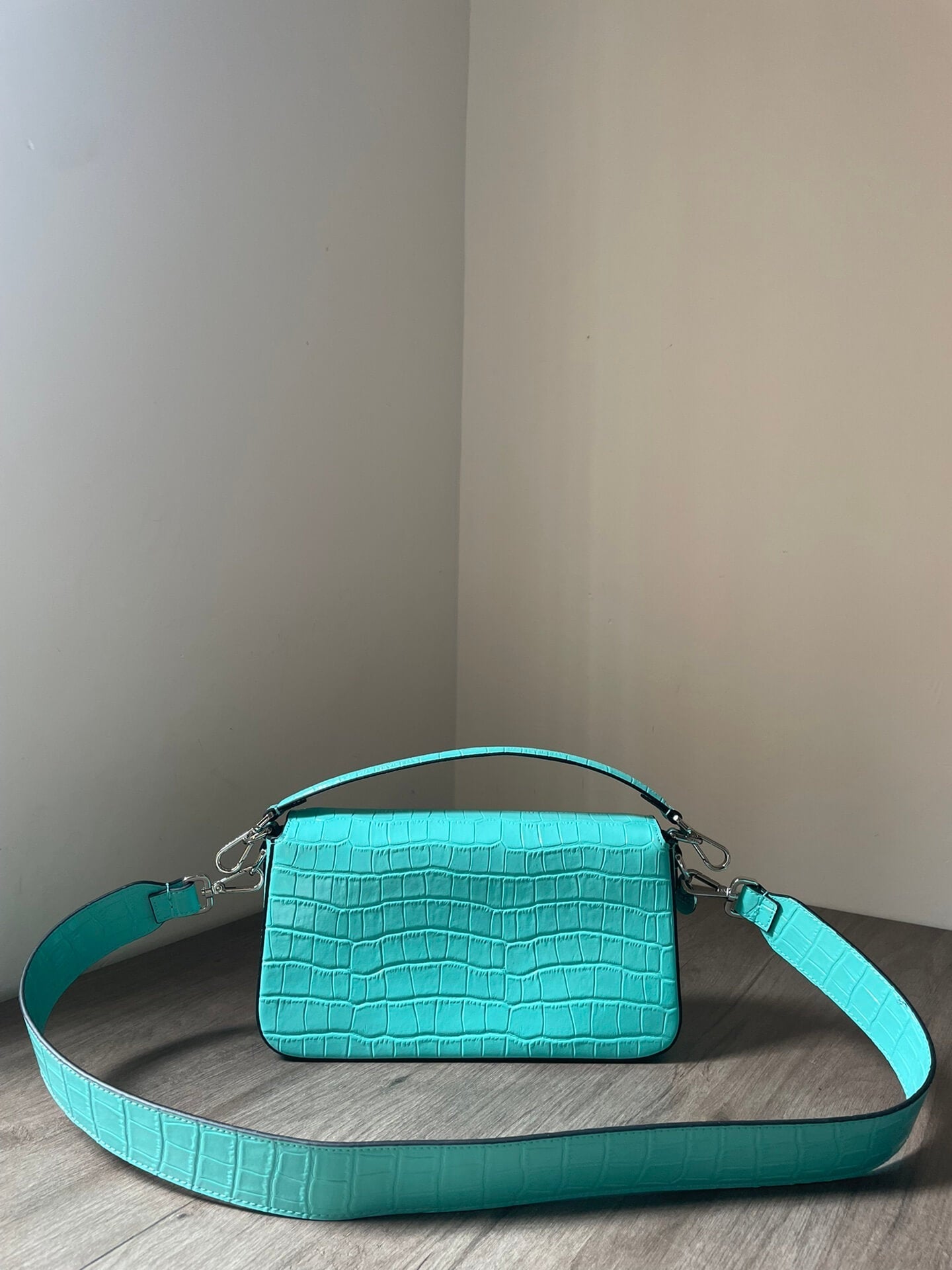 Fendi Baguette Continental Neon Bag
