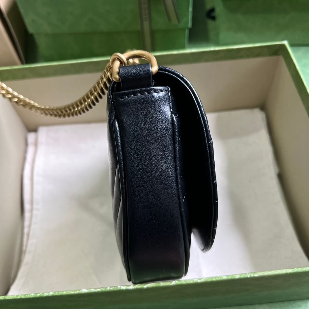 Gucci Mini GG Marmont Leather Shoulder Bag