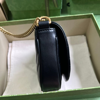 Gucci Mini GG Marmont Leather Shoulder Bag