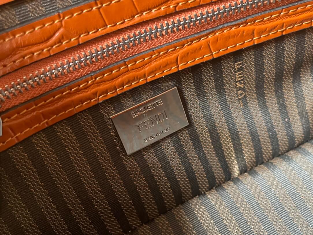 Fendi Baguette Continental Neon Bag