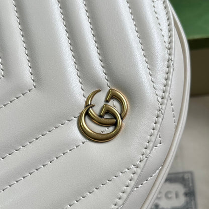 Gucci Mini GG Marmont Leather Shoulder Bag