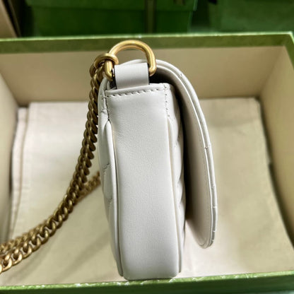 Gucci Mini GG Marmont Leather Shoulder Bag