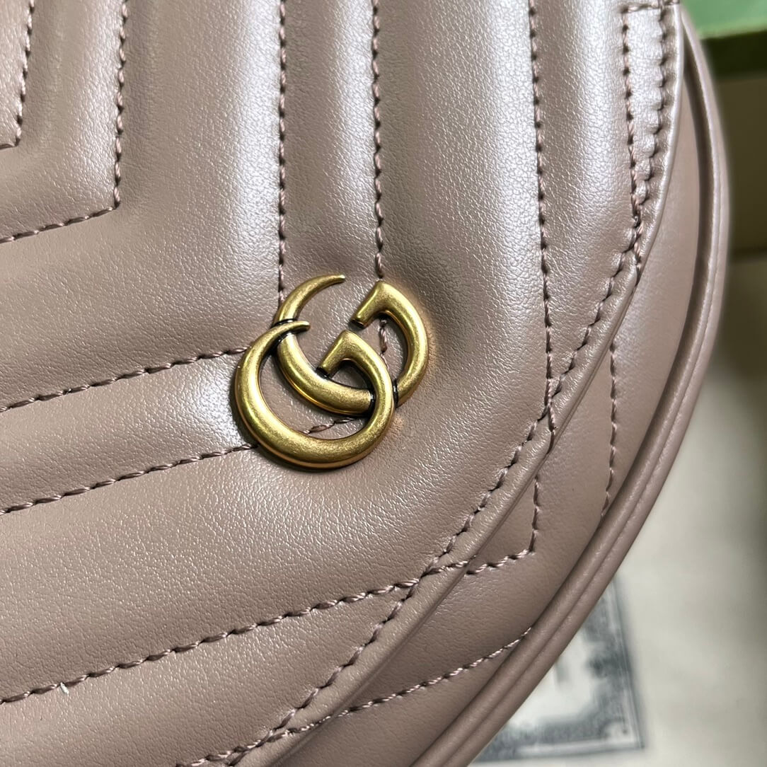 Gucci Mini GG Marmont Leather Shoulder Bag