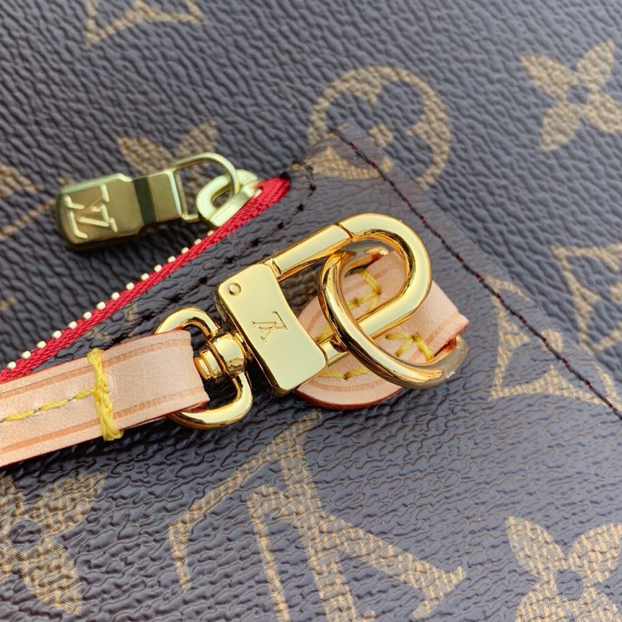 Louis Vuitton Neverfull GM Tote – M41181 Monogram Canvas, Red Interior