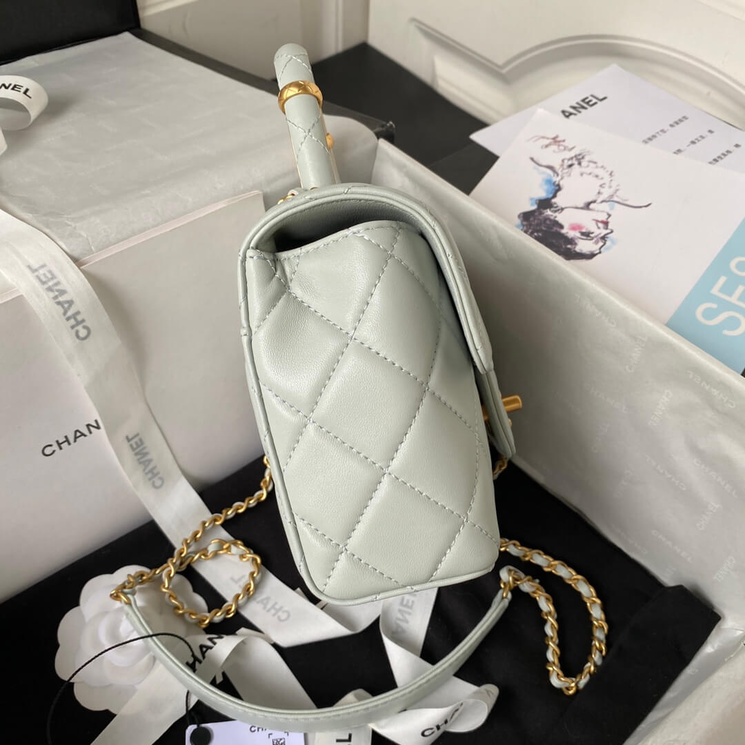 Chanel Matelasse 2 Way Top Handle Chain Bag