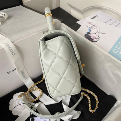 Chanel Matelasse 2 Way Top Handle Chain Bag