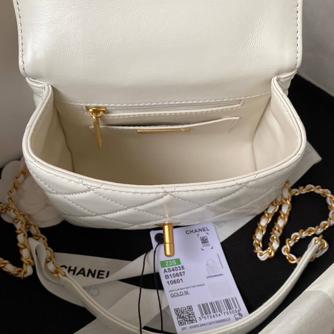 Chanel Matelasse 2 Way Top Handle Chain Bag