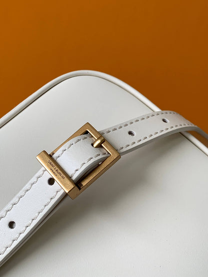 YSL Le 5 À 7 Mini White Bag