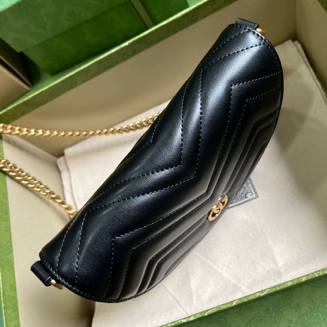Gucci Mini GG Marmont Leather Shoulder Bag