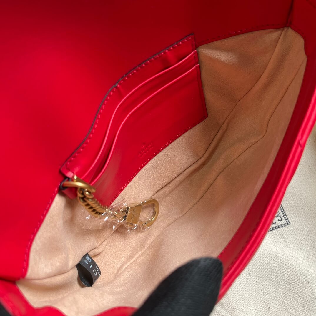 Gucci Mini GG Marmont Leather Shoulder Bag