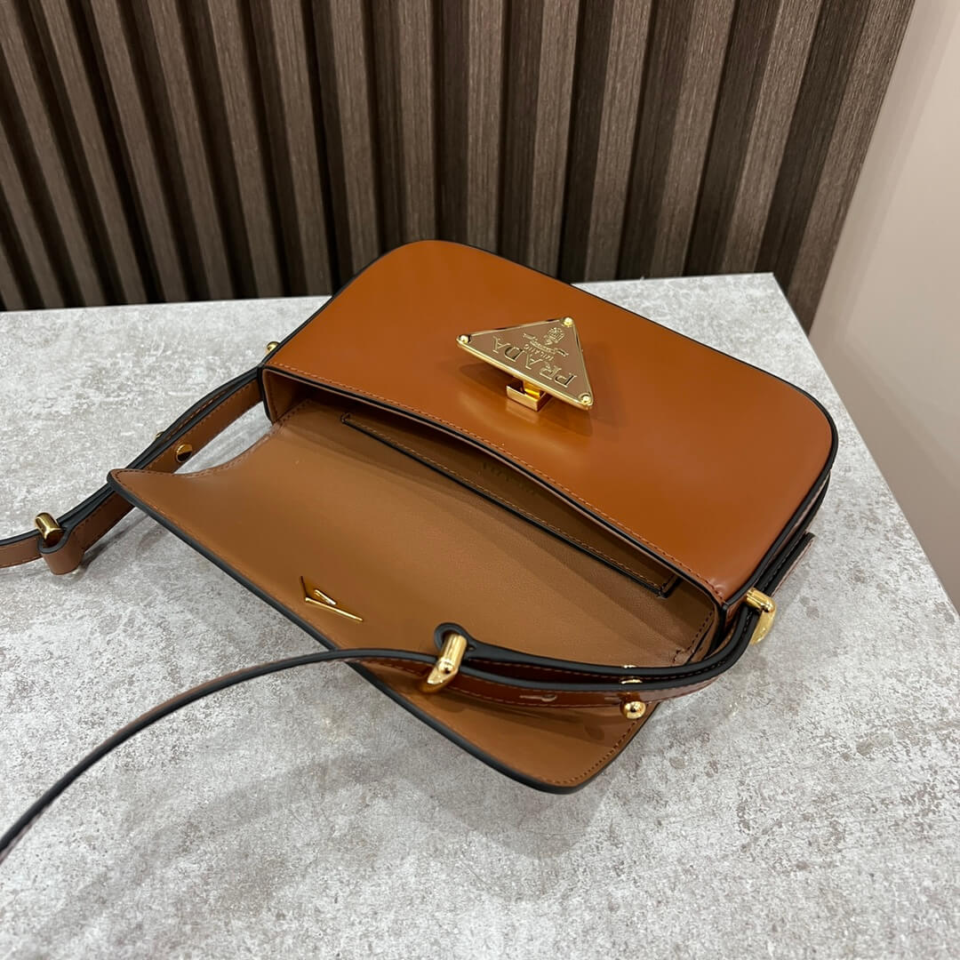 Prada Embleme Saffiano Shoulder Bag