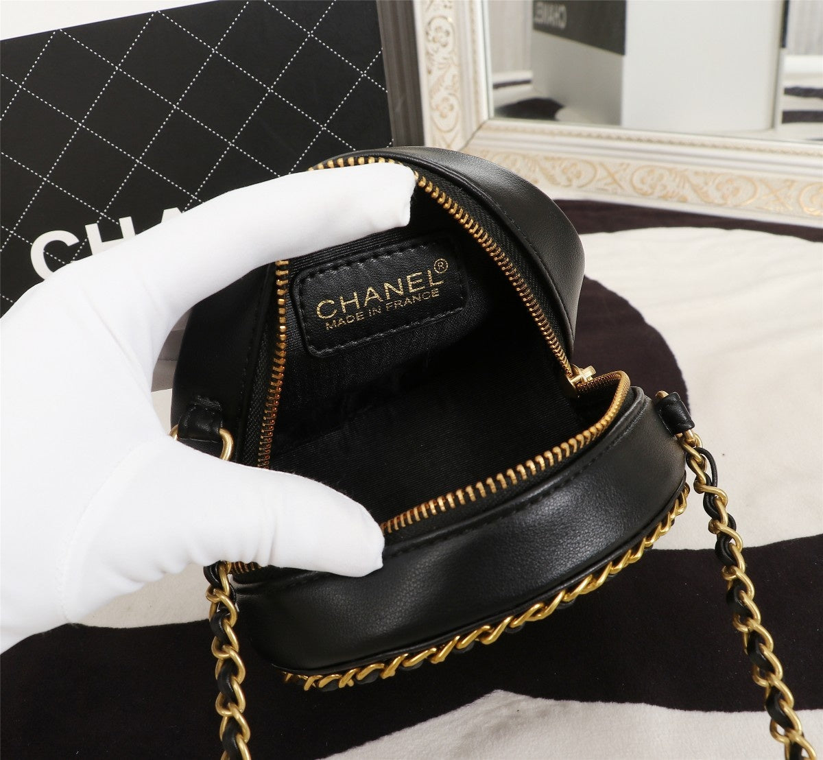 Chanel Round filigree Crossbody Bag
