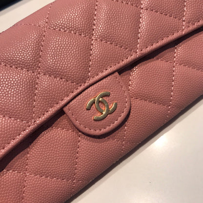 Chanel Rhombic Two-Fold Flap Wallet
