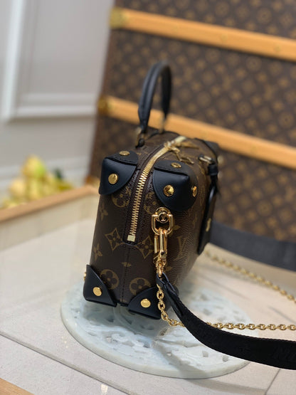 Louis Vuitton Petite Malle Souple Bag – Monogram Canvas with Chain
