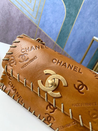 Chanel Vintage Resin Leather Chain Bag
