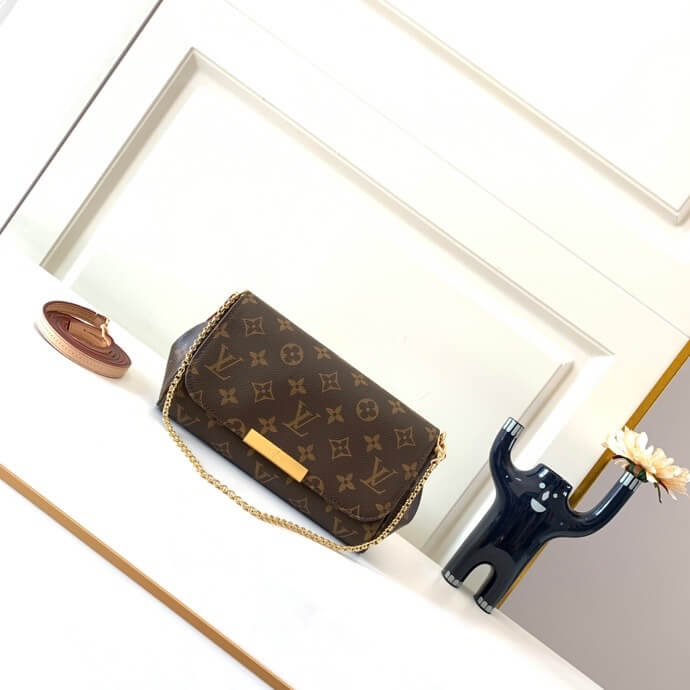 LV Monogram Canvas Favorite PM Crossbody Bag