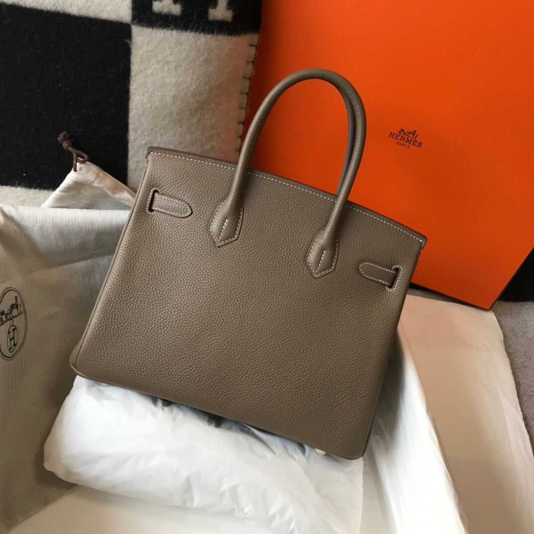 Hermes Birkin Elephant Gray Bag