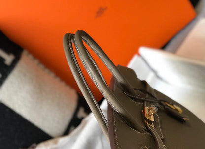 Hermes Birkin Elephant Gray Bag