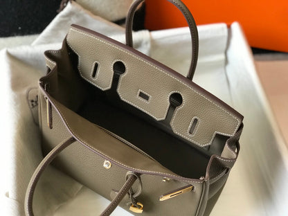 Hermes Birkin Elephant Gray Bag
