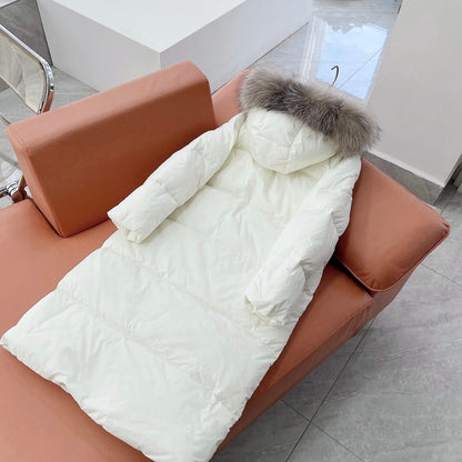 Moncler Winter Latest Hooded Long Down Jacket