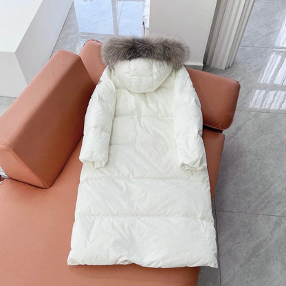 Moncler Winter Latest Hooded Long Down Jacket