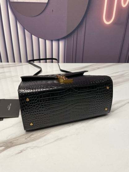 YSL Cassandra Crocodile Leather Bag