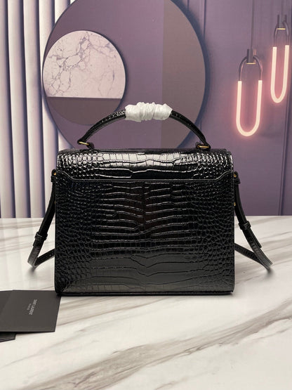 YSL Cassandra Crocodile Leather Bag